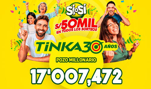 Nuevo sorteo de La Tinka con pozo acumulado de S/17.007.472. Foto: Intralot Resultados de La Tinka EN VIVO HOY miércoles 30 de abril