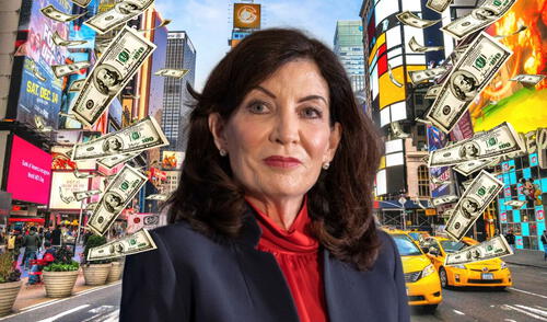 El cheque por reembolso en Nueva York dependerá de los ingresos tributarios de los ciudadanos como parte del presupuesto del Año 2026. Foto: Composición LR/GoCity/AFP/AARP