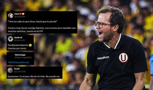 Manuel Barreto inició sus labores como director deportivo de Universitario el 10 de junio de 2022. Foto: composición LR/Universitario/capturas de X Manuel Barreto inició sus labores como director deportivo de Universitario el 10 de junio de 2022.