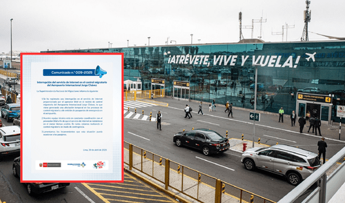 Aeropuerto Jorge Chávez anuncia irrupción en su servicio de Internet.