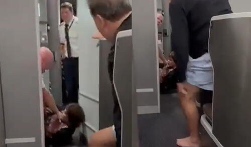 La situación tuvo lugar a bordo del vuelo AA950 en Brasil. Foto: composición LR/X La situación tuvo lugar a bordo del vuelo AA950 en Brasil.