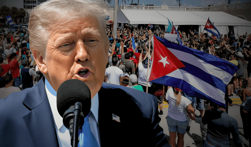 Inmigrantes de Cuba en Estados Unidos pueden evitar la deportación de Donald Trump gracias a la Ley de Ajuste Cubano. Foto: composición LR/AFP/Directorio Cubano Inmigrantes de Cuba en Estados Unidos pueden evitar la deportación de Donald Trump gracias a la Ley de Ajuste Cubano.
