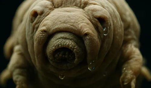 Este animal tiene un aparato de alimentación que les permite perforar y succionar su alimento, evitando así la ingestión de microplásticos. Foto: IA Este animal tiene un aparato de alimentación que les permite perforar y succionar su alimento, evitando así la ingestión de microplásticos.