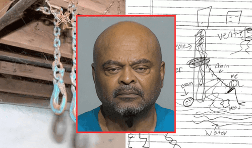 El sótano de David Boyd, escenario de un presunto infierno. La investigación reveló evidencia escalofriante en su vivienda.