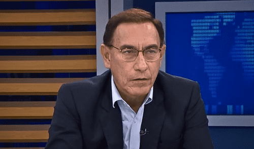 Martín Vizcarra reaccionó en vivo a la votación del Congreso que archivó la moción para inhabilitarlo por diez años por la disolución del Parlamento en 2019. | Foto: Canal N. Martín Vizcarra durante entrevista en vivo tras la votación del Congreso que archivó su inhabilitación por la disolución del Parlamento en 2019.