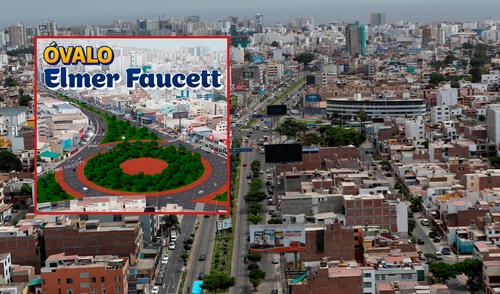 MML anuncia el viable perfil de la obra del óvalo Elmer Faucett. Foto: composición La República