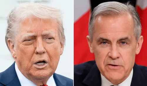 Primer ministro de Canadá, Mark Carney, anuncia encuentro con Donald Trump en Washington. Foto: AFP Primer ministro de Canadá, Mark Carney, anuncia encuentro con Donald Trump en Washington.