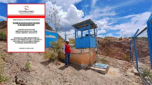 Contraloría advirtió irregularidades en proyecto de agua en Huancavelica.