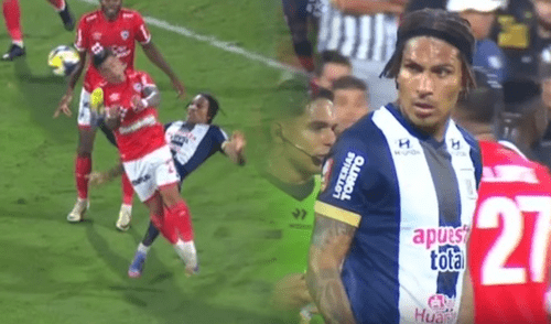 Retiran roja a Paolo Guerrero tras intentar una chalaca en el Alianza Lima vs Cienciano