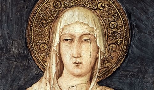 Viuda y madre, Jacopa utilizó su posición social y sus contactos para interceder ante el Papa Inocencio III.