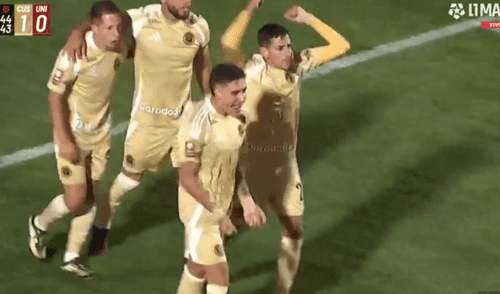 Universitario cae por 1-0 a poco de terminar el primer tiempo ante Cusco. Foto: captura de pantalla de L1MAX Universitario cae por 1-0 a poco de terminar el primer tiempo ante Cusco.