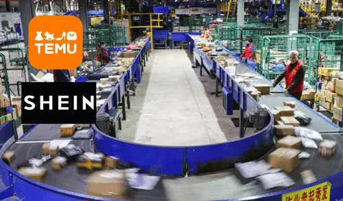 Plataformas como Temu y Shein adaptan sus operaciones. Foto: composición LR/AFP/Bloomberg/Getty Images Plataformas como Temu y Shein adaptan sus operaciones