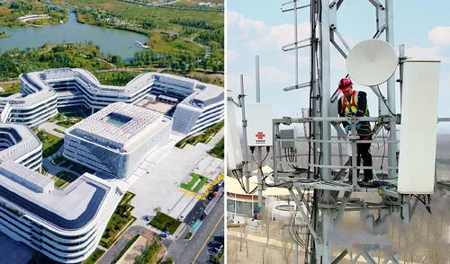 China lanza su red 10G en Xiong’an, una ciudad inteligente, ofreciendo velocidades de hasta 10 gigabits por segundo. Esta infraestructura revolucionaria es clave para el futuro digital del país. Foto: composición LR/Hebtv/ China lanza el internet más rápido del mundo con 10G: descargas en segundos serán probadas en ciudad futurista
