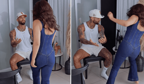 Angie Arizaga y Jota Benz iniciaron su romance en 2021.