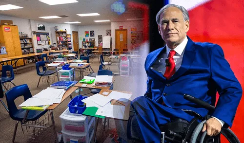 Greg Abbott beneficia a estudiantes con la ley de vouchers escolares en Texas.