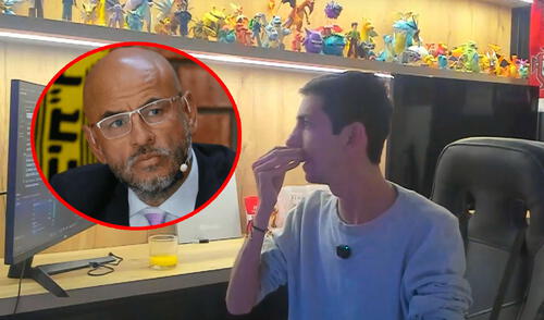 Giancarlo Granda se refirió al gesto que se hizo viral cuando habló sobre Mr. Peet. Foto: composición GLR/Agranda TV Giancarlo Granda se refirió al gesto que se hizo viral cuando habló sobre Mr. Peet