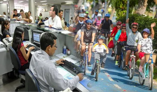 Trabajadores del sector público pueden solicitar un día libre adicional en Perú por ir en bicicleta a laborar.