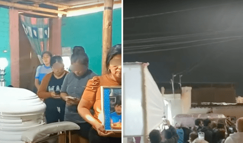 Velan los restos de los trabajadores asesinados en Pataz, La Libertad. Foto: composición LR/Latina Velan los restos de los trabajadores asesinados en Pataz, La Libertad. Foto: composición LR/Latina