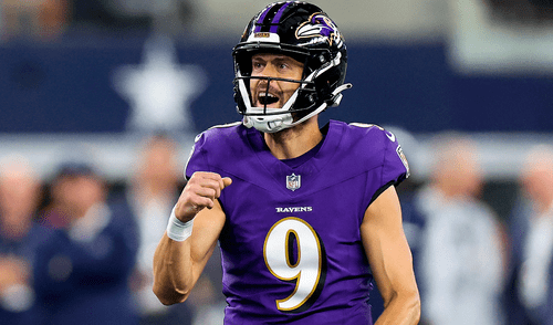 Justin Tucker ganó un Super Bowl y fue seleccionado ocho veces al All-Pro Team. Foto: AFP Justin Tucker