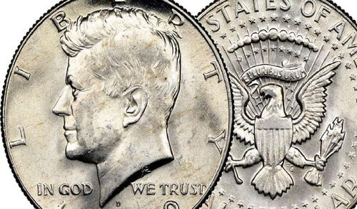 La moneda de medio dólar Kennedy de 1968 puede alcanzar un valor de hasta $24,000 dólares en el mercado de subastas. Foto: History National Geographic. La moneda ha despertado el interés de coleccionistas y expertos, convirtiéndose en un objeto de deseo en el mercado.