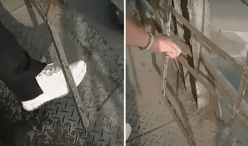 Vecinos del Callao denuncian mal estado de puente peatonal en avenida Faucett. Foto: composición LR/ Panamericana