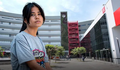 La joven estudiante reveló que desde niña añoró estudiar la carrera de Economía y Negocios Internacionales a fin de ayudar a su padres. Foto: Composición LR La joven estudiante reveló que desde niña añoró estudiar la carrera de Economía y Negocios Internacionales a fin de ayudar a su padres. Foto: Composición LR