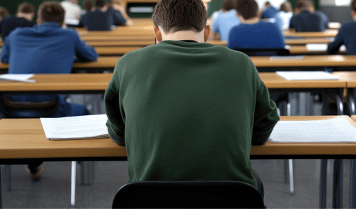 Alumno universitario fue captado plagiando en un examen parcial. Foto: difusión Alumno universitario fue captado plagiando en un examen parcial. Foto: difusión