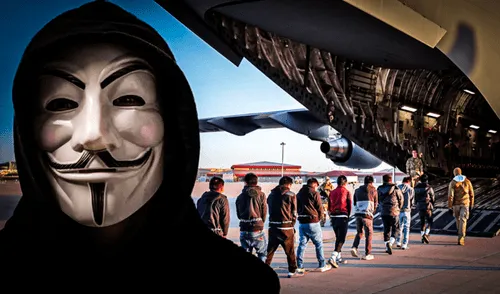 Anonymous se atribuyó el ataque a la aerolínea como parte de su protesta contra la deportación de inmigrantes venezolanos por parte de la administración Trump. Foto: Casa Blanca/Justiciero Anónimo