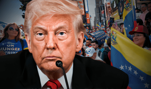 USCIS confirma que Donald Trump no podrá deportar a inmigrantes de Venezuela por extensión del TPS. Foto: composición LR/AFP/El País/Telemundo USCIS confirma que Donald Trump no podrá deportar a inmigrantes de Venezuela por extensión del TPS.