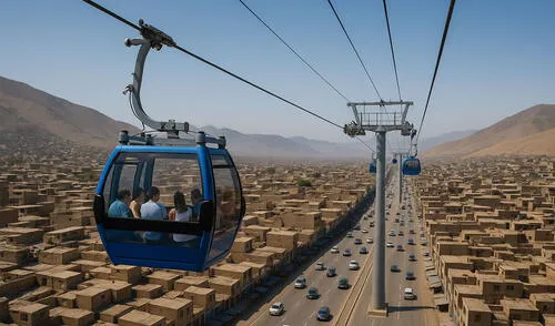 El teleférico que conectará Puente Piedra con Ventanilla disminuye el tiempo de viaje.