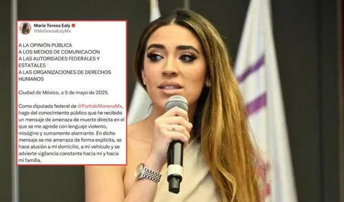 La amenaza recibida por María Teresa Ealy pone de manifiesto los riesgos que enfrentan las legisladoras comprometidas con la defensa de los derechos humanos. Foto: Composición GLR/ Infobae / x La amenaza recibida por María Teresa Ealy pone de manifiesto los riesgos que enfrentan las legisladoras comprometidas con la defensa de los derechos humanos.