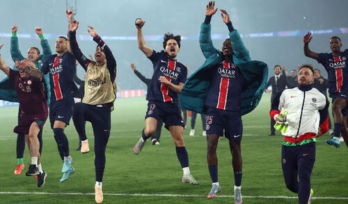 PSG festejos Champions League