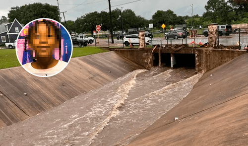 El rápido aumento en el nivel del agua provocó la inundación, lo que llevó a que la menor fuera arrastrada. Foto: People Los trabajos de búsqueda de la menor de 10 años incluyó el uso de drones con imágenes térmicas.
