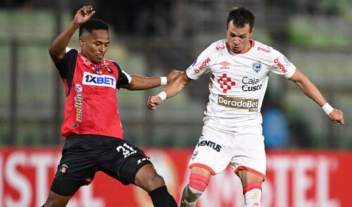 Cienciano y Caracas empataron 2-2 en el partido por la fecha 2. Foto: AFP