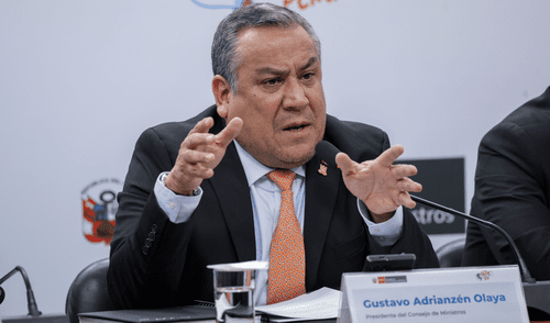 Gustavo Adrianzén se refirió a las mociones de censura en su contra. Foto: PCM Gustavo Adrianzén