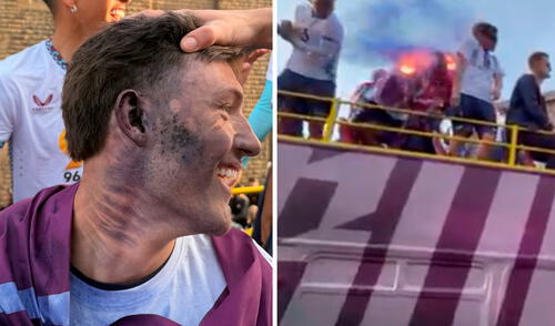 Oliver Sonne no sufrió mayores daños producto del impacto de la bengala. Foto: composición de LR/captura de Instagram/Paul Wilkins