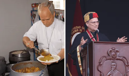 Fieles de Chiclayo se reúnen para celebrar la designación de Robert Prevost como nuevo papa. Foto: composición LR/ USAT Fieles de Chiclayo se reúnen para celebrar la designación de Robert Prevost como nuevo papa. Foto: composición LR/ USAT