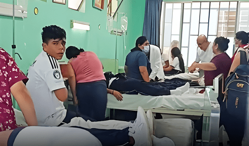 Piura. El 3 de abril, 85 escolares del colegio Elvira Castro enfermaron luego de consumir alimentos. Foto: difusión