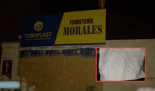 Extorsionan a ferretería en horas de la madrugada en SJL. Foto: composición LR / Panamericana