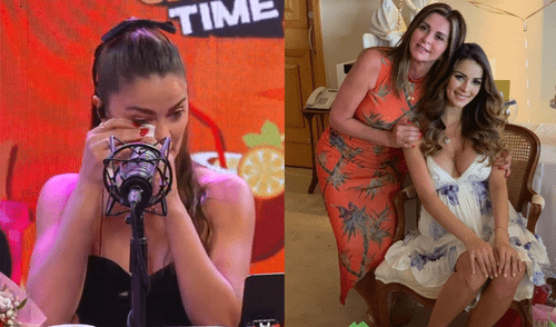 Laura Spoya recordó anécdotas que vivió junto a su madre cuando era una niña. Foto: Composición LR/ YouTube/ Facebook Laura Spoya llora en vivo al revelar que no podrá pasar el Día de la Madre con su mamá