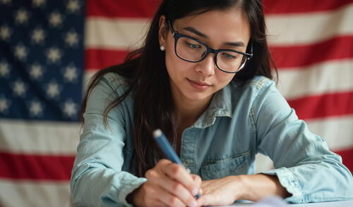 Un paso crucial para ser ciudadano de EEUU es aprobar el examen de naturalización. Un paso crucial para ser ciudadano de EEUU es aprobar el examen de naturalización.