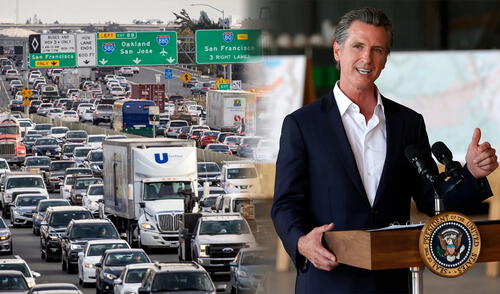 El gobernador de California, Gavin Newsom, busca acabar con el tráfico utilizando inteligencia artificial.
