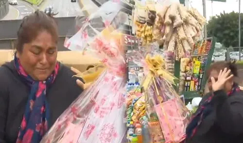 Emotivo homenaje a Jessica, madre soltera que lucha por sus hijos en Lima. Foto: composición LR/captura ATV. "Es mi primer regalo en años": Madre soltera recibe emotivo homenaje por el Día de la Madre