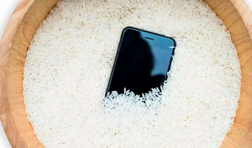 El arroz no absorve la humedad al 100%. Foto: Movilzona