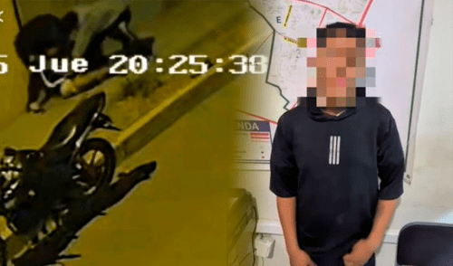 Menor fue intervenido luego de haber robado un celular. Créditos: PNP Menor fue intervenido luego de haber robado un celular. Créditos: PNP