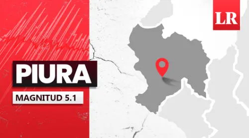 Sismo de magnitud 5,1 sacude Piura