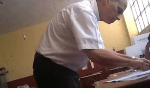 Prevost votando en las elecciones del 2021. Fuente: Difusión Prevost votando en las elecciones del 2021. Fuente: Difusión