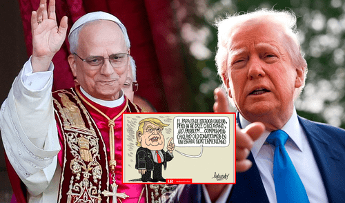 Heduardicios muestra la polémica de las dos nacionalidades del Papa León XIV. Foto: composición LR DONALD trump robert prevost papa león xiv