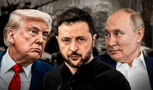 Zelensky no quería aceptar la invitación a una reunión con Putin sin un alto al fuego. Foto: composición LR Zelensky no quería aceptar la invitación a una reunión con Putin sin un alto al fuego. Foto: composición LR