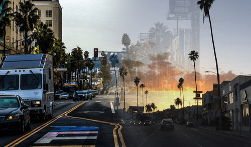 Los Ángeles multa a conductores por bloquear carriles exclusivos de autobuses. Los Ángeles multa a conductores por bloquear carriles exclusivos de autobuses.